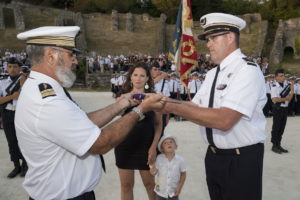 REMISE DU FANION DE LA P150 À LA GARDE DE L’AETA 5