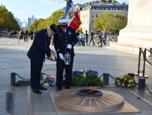 PRISE DE LA FLAMME SACRÉE SOUS L’ARC DE TRIOMPHE 14