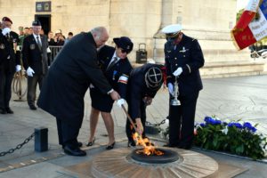 PRISE DE LA FLAMME SACRÉE SOUS L’ARC DE TRIOMPHE 17