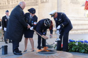 PRISE DE LA FLAMME SACRÉE SOUS L’ARC DE TRIOMPHE 18