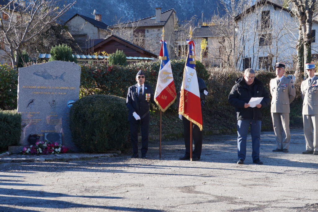 Anniversaire des 20 ans de l’accident aérien du CASA de l’escadron Vercors 5